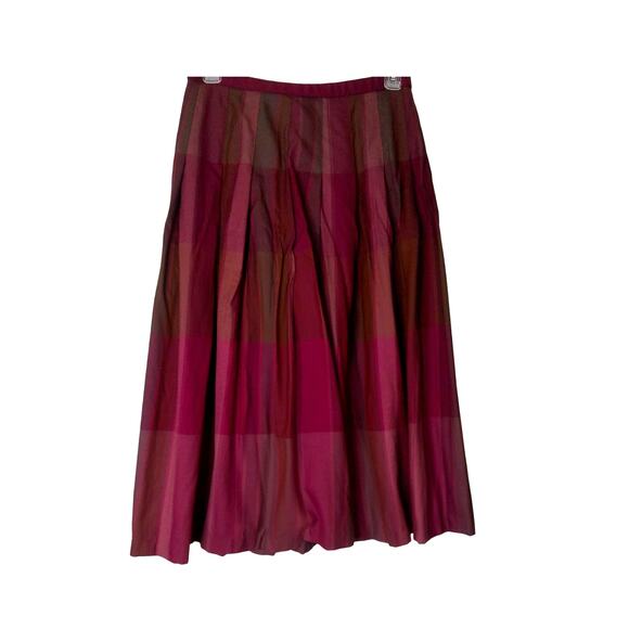 Pendleton Colorful Pleated Full Wool Skirt Fall Holiday Colors Size 14 READ - Picture 1 of 7